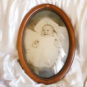 Vintage/ Antique Bubble Glass Photo Frame